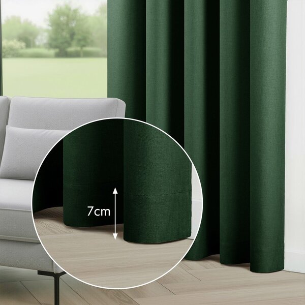 Tmavě zelený dimout závěs 200x250 cm Calisto – Filumi