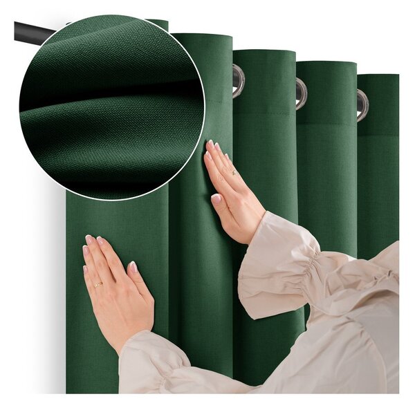 Tmavě zelený dimout závěs 200x250 cm Calisto – Filumi