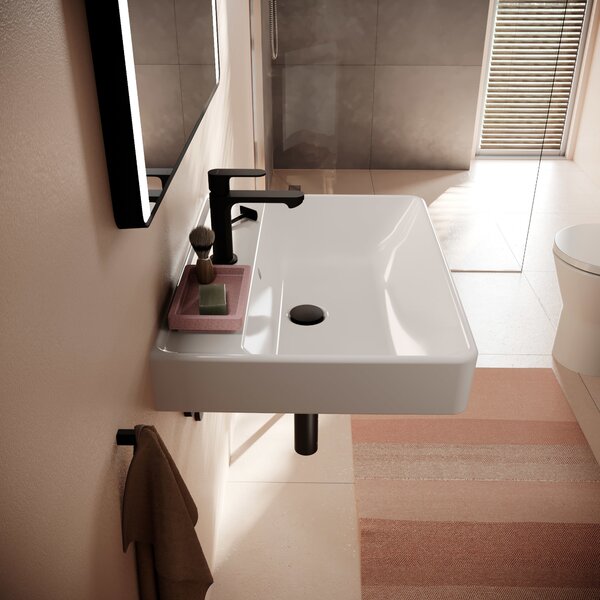 Hansgrohe Xanuia Q umyvadlo 65x48 cm obdélníkový klasický bílá lesk 60134450