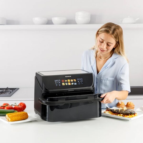 Fritéza bez tuku s dlouhým košem a grilem Taurus 973004000