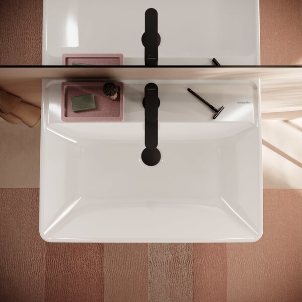 Hansgrohe Xanuia Q umyvadlo 65x48 cm obdélníkový klasický bílá lesk 60134450