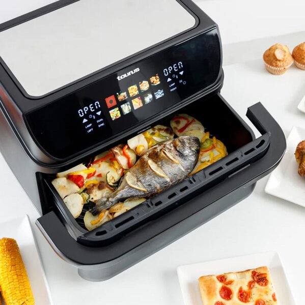 Fritéza bez tuku s dlouhým košem a grilem Taurus 973004000