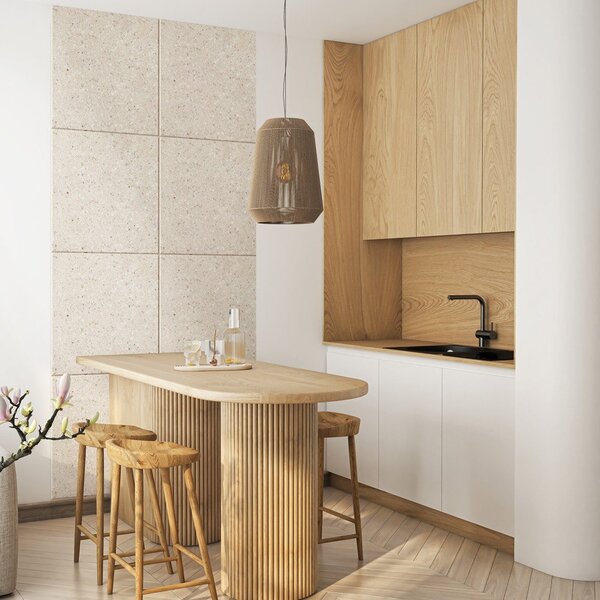 Látkové akustické panely v sadě 2 ks 60x60 cm Terrazzo – Styler