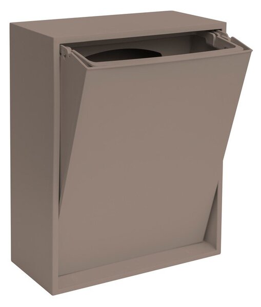 Světle hnědý odpadkový koš na tříděný odpad/nástěnný z recyklovaného plastu Recycling Box – ReCollector