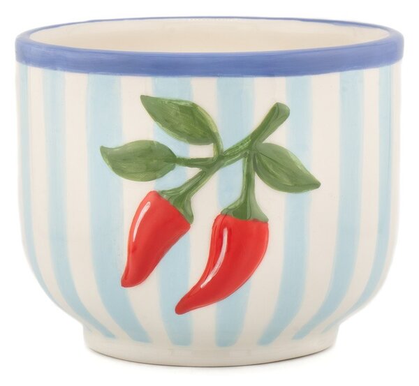Keramický ručně malovaný obal na květináč ø 12 cm Chilli – Sass & Belle