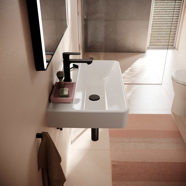 Hansgrohe Xanuia Q umyvadlo 65x39 cm obdélníkový klasický bílá lesk 61130450
