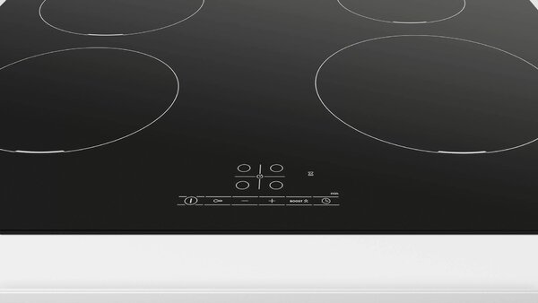 Bosch Serie 4 PUE611BB5D varná deska Černá Vestavěné 59.2 cm Indukční varná deska se zónami 4 zóna/zón