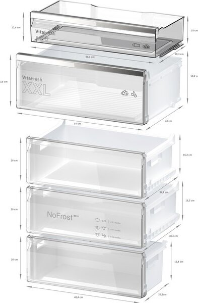 Bosch Serie 6 KGN39LBCF lednice/mrazák Stojací 363 l C Černá