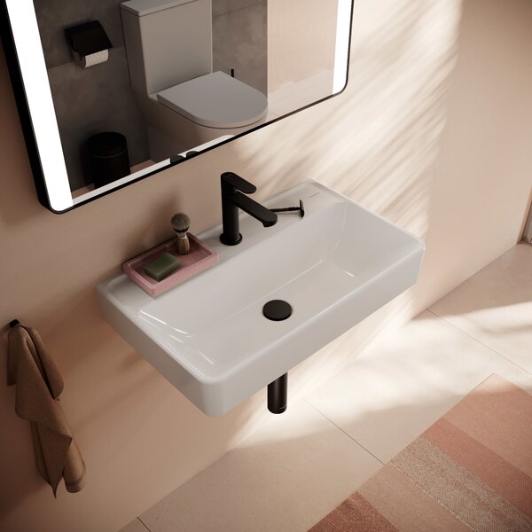Hansgrohe Xanuia Q umyvadlo 65x39 cm obdélníkový klasický bílá lesk 61130450