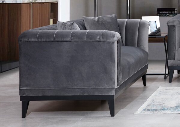 Hanah Home Třímístná pohovka Trendy 225 cm tmavě šedá