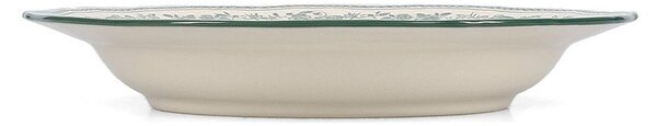Zelený/slonovinový hluboký porcelánový talíř ø 23 cm Cyril – S|P Collection