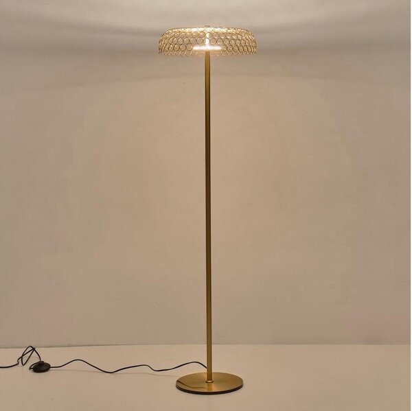 LED Stojací lampa PERFORATO LED/10W/230V 3000K zlatá
