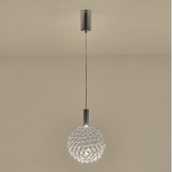 LED Lustr na lanku PERFORATO LED/6,3W/230V 3000K lesklý chrom pr. 25 cm
