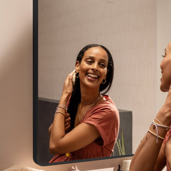 Hansgrohe Xarita Lite Q zrcadlo 120x70 cm obdélníkový s osvětlením černá 54960670