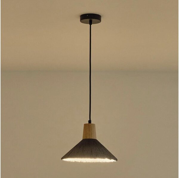 Lustr na lanku GESSO 1xE27/15W/230V šedá