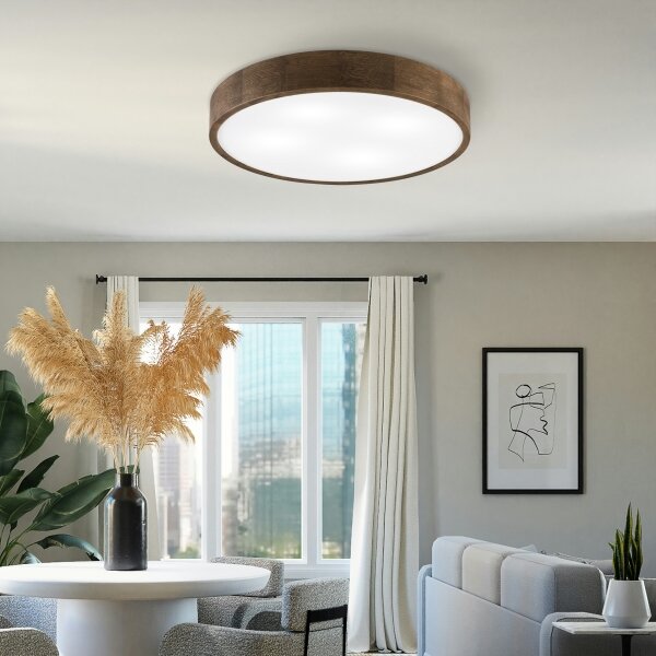Brilagi - LED Stropní svítidlo CARVALHO 4xE27/60W/230V dub ořech pr. 57,5 cm