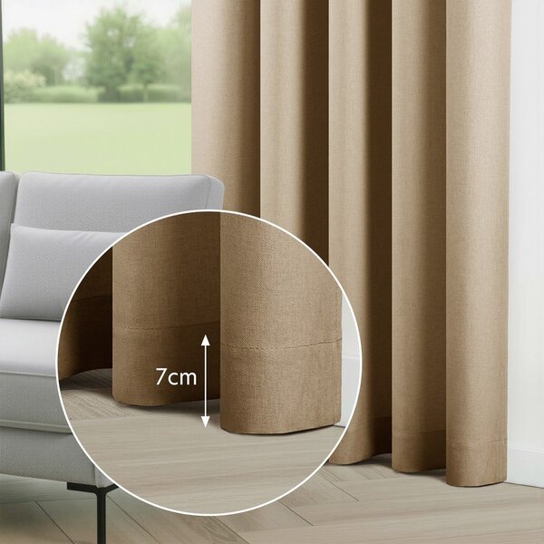 Béžový dimout závěs 140x250 cm Calisto – Filumi