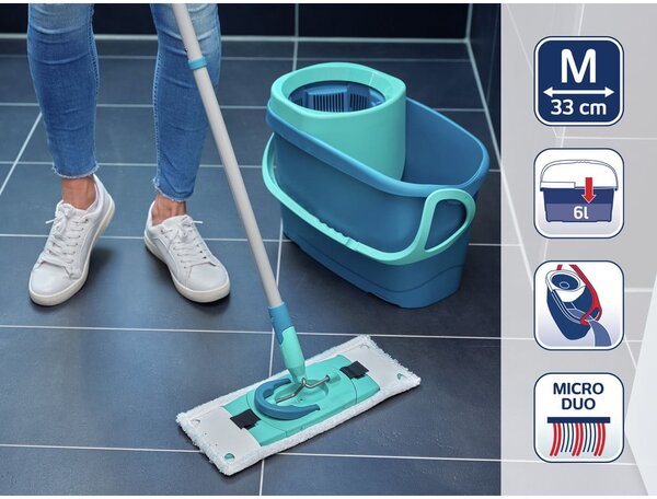 Mop s kbelíkem a náhradním návlekem Clean Twist M Ergo – LEIFHEIT