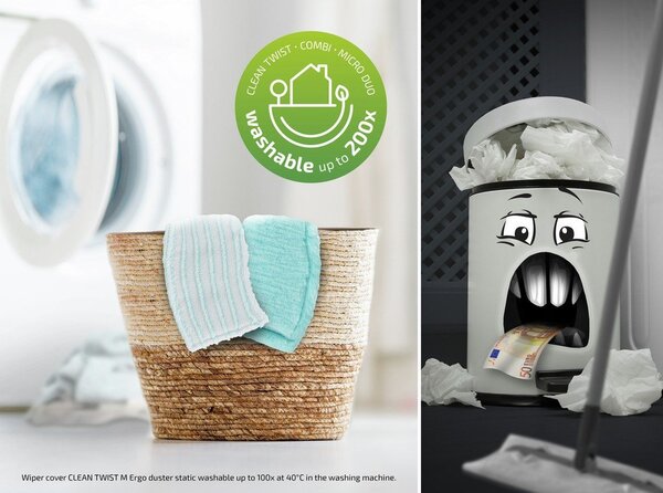 Mop s kbelíkem a náhradním návlekem Clean Twist M Ergo – LEIFHEIT