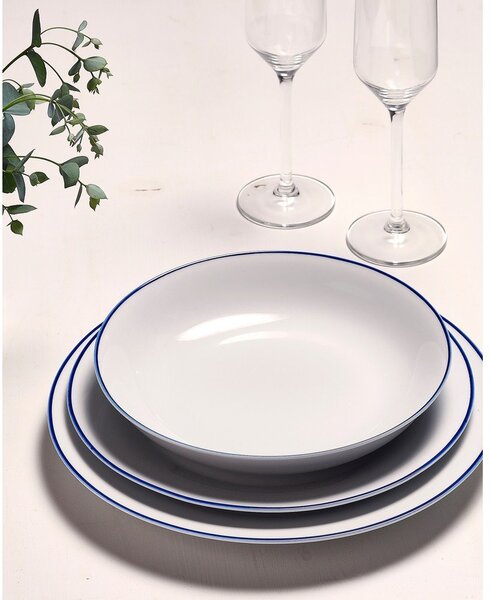 Bílý porcelánový talíř ø 27 cm Basic White – BonBistro