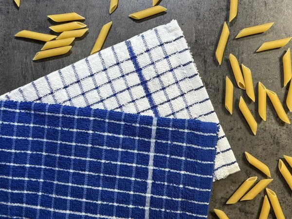 Jerry Fabrics Utěrky froté Olga modrobílá, 2 ks