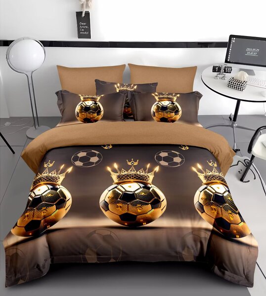 Bavlněné povlečení Fotbal King 140×200 + 70×90 cm | 2dílná sada