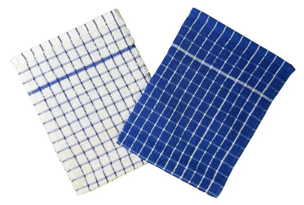Jerry Fabrics Utěrky froté Olga modrobílá, 2 ks