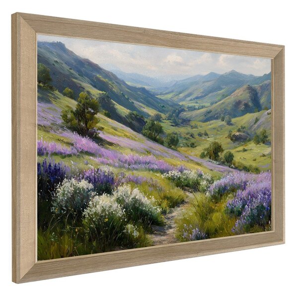 Tištěný obraz s rámem 75x56 cm Violet Hills – Styler