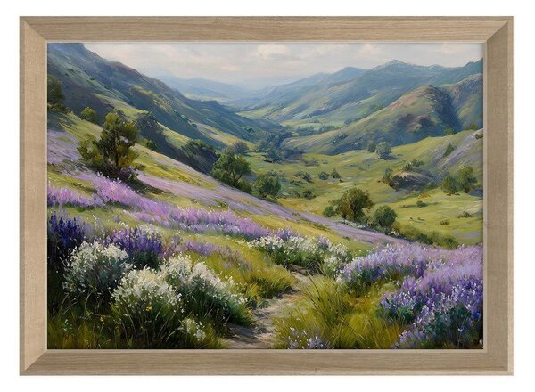 Tištěný obraz s rámem 75x56 cm Violet Hills – Styler