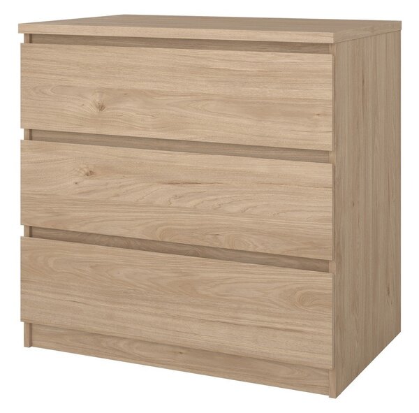Komoda v dekoru dubu v přírodní barvě 77x76x50 cm Naia – Tvilum