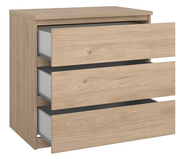 Komoda v dekoru dubu v přírodní barvě 77x76x50 cm Naia – Tvilum