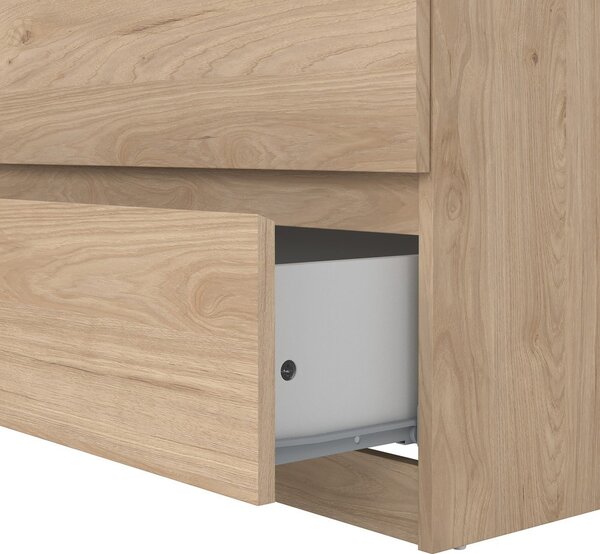 Komoda v dekoru dubu v přírodní barvě 77x76x50 cm Naia – Tvilum
