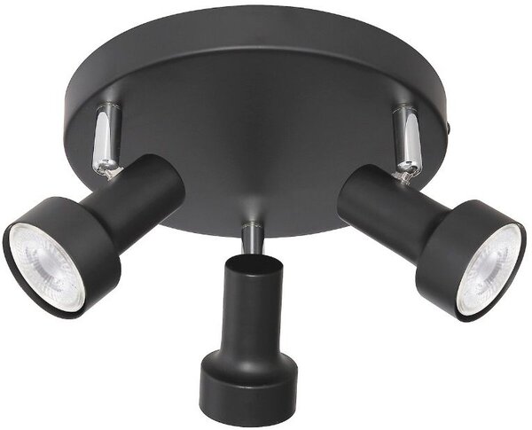 Rabalux Konrad stropní světlo 3x50 W černá 5324