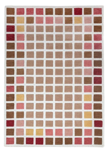 Růžový ručně tkaný vlněný koberec 140x200 cm Renga Wool – Flair Rugs