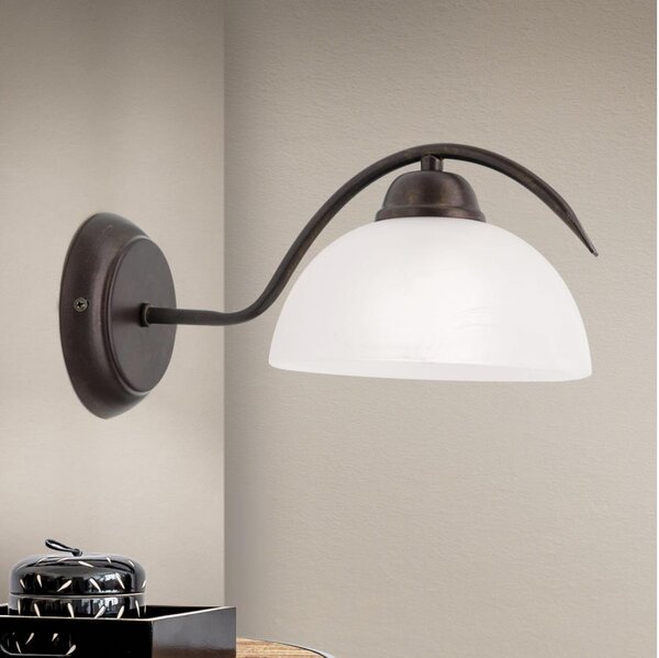 Orion - Nástěnná lampa RULA 1xE27/40W/230V bílá/bronz
