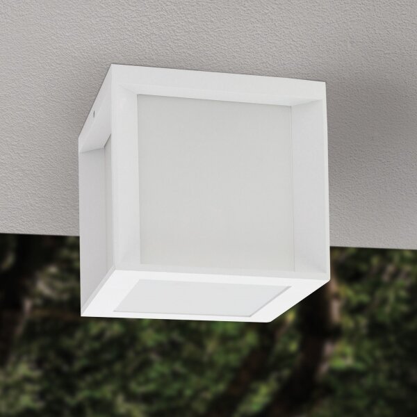 Orion - Venkovní svítidlo HENRY 1xE27/15W/230V 16x16 cm IP44 bílá