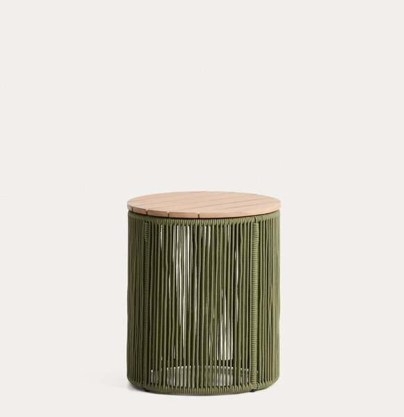 Kulatý zahradní stolek s deskou z akácie ø 40 cm Dandara – Kave Home