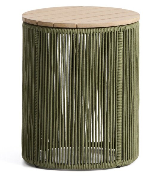 Kulatý zahradní stolek s deskou z akácie ø 40 cm Dandara – Kave Home