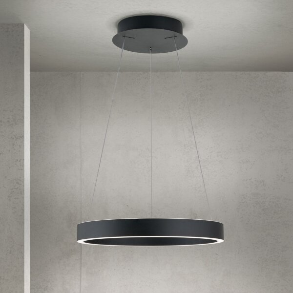 Orion- LED Stm. lustr na lanku KOLK LED/40W/230V 2700/3000/4000K pr. 40 cm černá