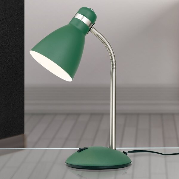 Orion - Stolní lampa SCHOOL 1xE27/40W/230V zelená/matný chrom