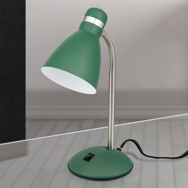 Orion - Stolní lampa SCHOOL 1xE27/40W/230V zelená/matný chrom