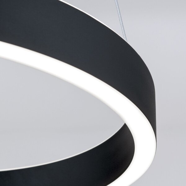 Orion- LED Stm. lustr na lanku KOLK LED/40W/230V 2700/3000/4000K pr. 40 cm černá