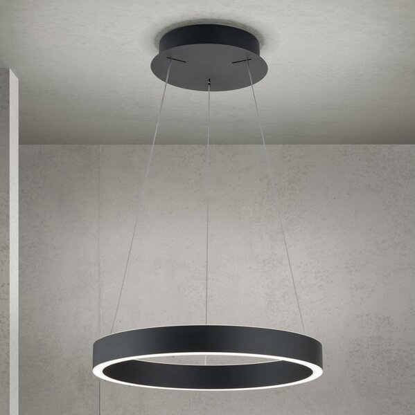 Orion- LED Stm. lustr na lanku KOLK LED/40W/230V 2700/3000/4000K pr. 40 cm černá