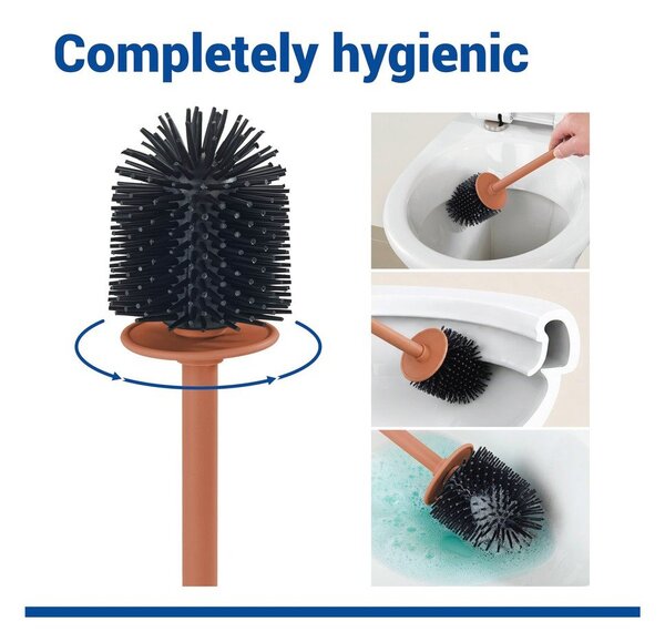Hnědá keramická WC štětka Fablo – Wenko