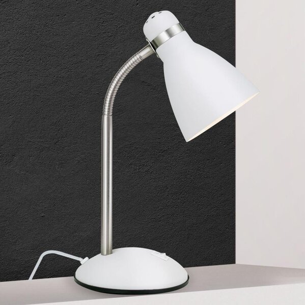 Orion - Stolní lampa SCHOOL 1xE27/40W/230V bílá/matný chrom
