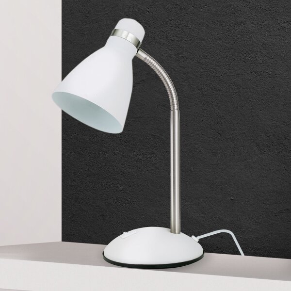 Orion - Stolní lampa SCHOOL 1xE27/40W/230V bílá/matný chrom