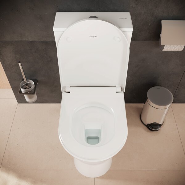 Hansgrohe EluPura Original S záchodové prkénko s pomalým sklápěním bílá 60148450