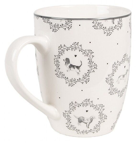 Porcelánový hrnek s motivem pejsků Lovely Grey Dogs – 325 ml