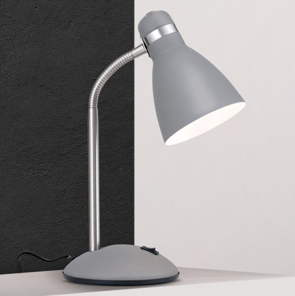 Orion - Stolní lampa SCHOOL 1xE27/40W/230V šedá/matný chrom
