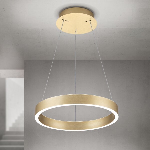 Orion- LED Stm. lustr na lanku KOLK LED/40W/230V 2700/3000/4000K pr. 40 cm zlatá